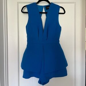 DO+BE Blue Peplum Romper